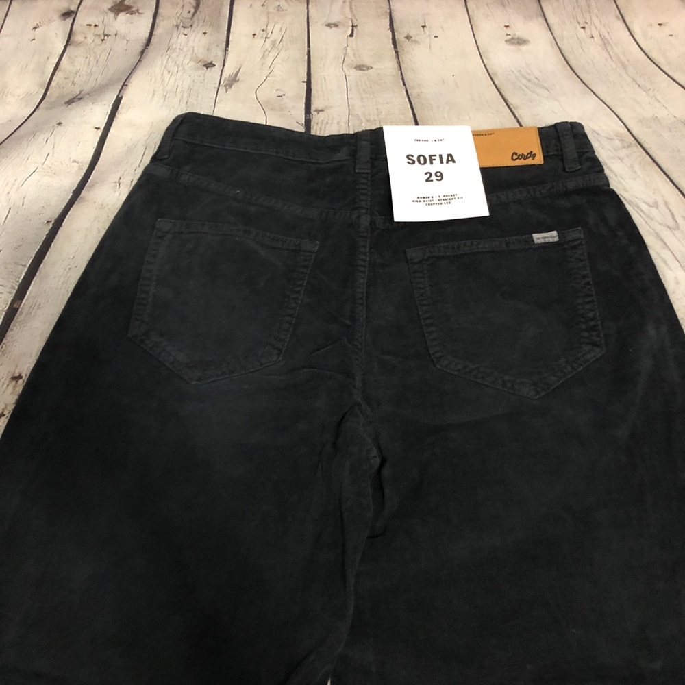 Black Corduroy Pants The Cords & Co Sofia - Picture 4 of 8